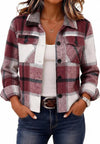 Flannels for Women Cropped Shacket