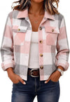 Flannels for Women Cropped Shacket