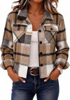 Flannels for Women Cropped Shacket
