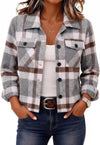 Flannels for Women Cropped Shacket