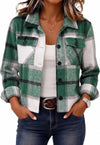 Flannels for Women Cropped Shacket