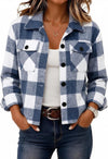 Flannels for Women Cropped Shacket