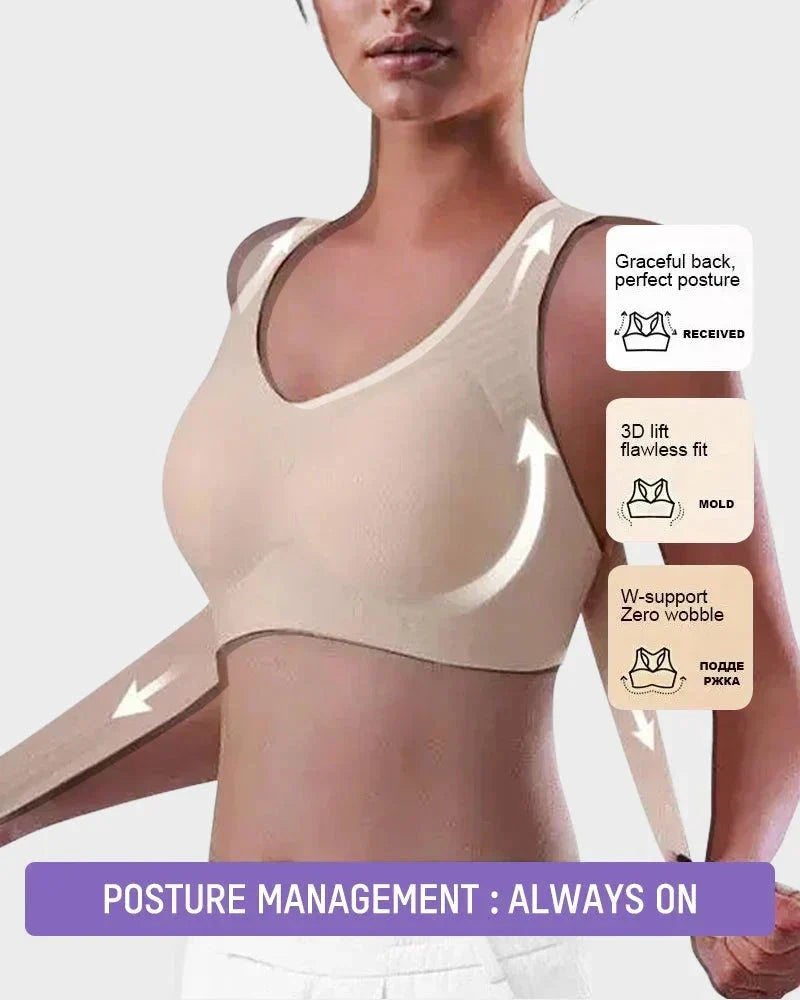 Women's Cross-Back Wireless Support Bra