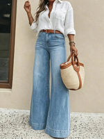 Women's High-Waist Wide-Leg Jeans