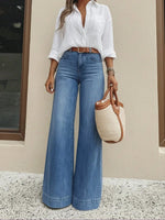 Women's High-Waist Wide-Leg Jeans