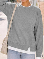 Women's Relaxed Long-Sleeve Sweatshirt – Oversized Casual Pullover