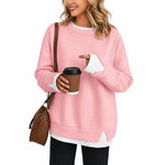 Women's Relaxed Long-Sleeve Sweatshirt – Oversized Casual Pullover