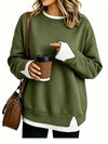 Women's Relaxed Long-Sleeve Sweatshirt – Oversized Casual Pullover