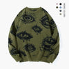 Men's Eye Graphic Knit Sweater