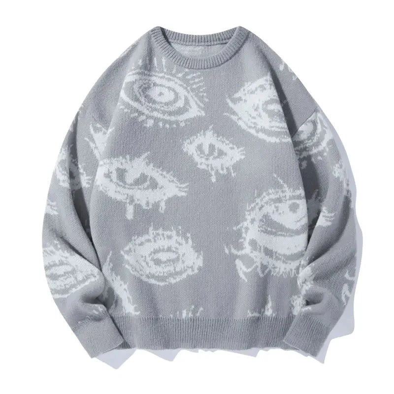 Men's Eye Graphic Knit Sweater