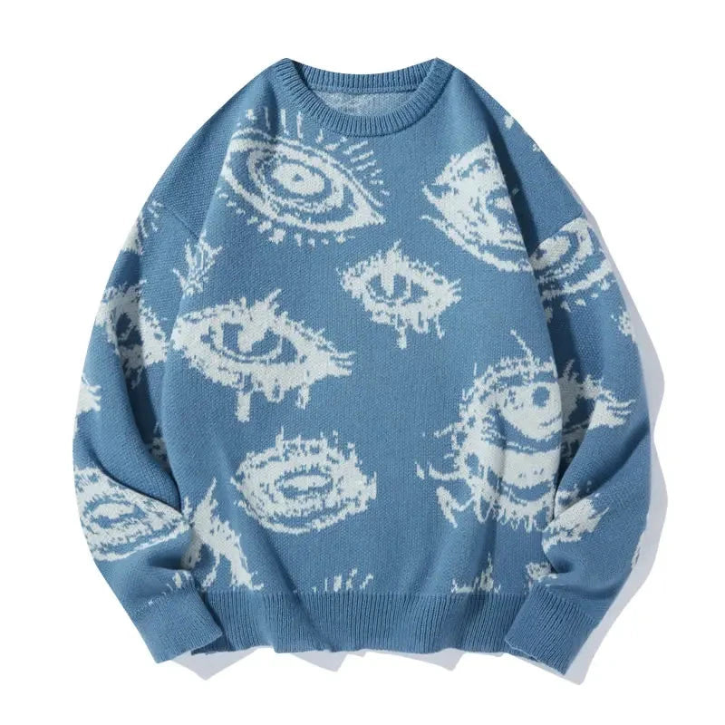 Men's Eye Graphic Knit Sweater