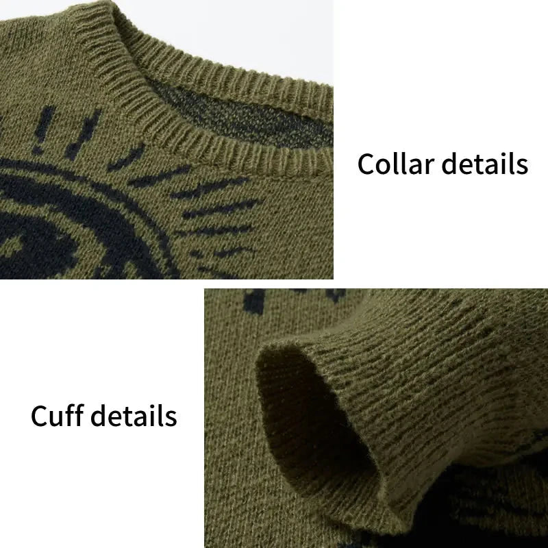 Men's Eye Graphic Knit Sweater