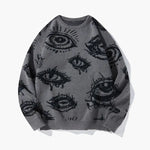 Men's Eye Graphic Knit Sweater