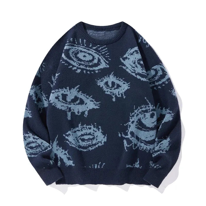 Men's Eye Graphic Knit Sweater