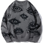 Men's Eye Graphic Knit Sweater