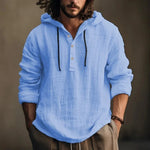 Men's Lightweight Cotton-Linen Hoodie