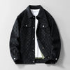 Men's Faux-Suede Checkerboard Jacket