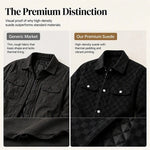 Men's Faux-Suede Checkerboard Jacket