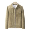 Men's Faux-Suede Checkerboard Jacket