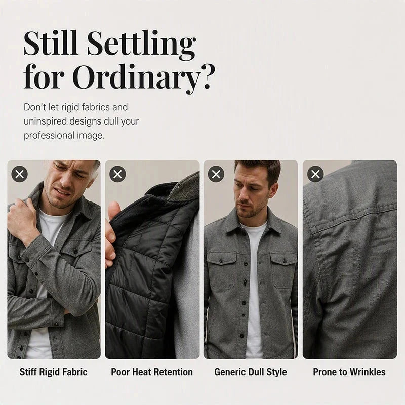 Men's Faux-Suede Checkerboard Jacket