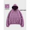Rhinestone Glitter Unisex Oversized Hoodie – Sparkly Long Sleeve Hooded Sweatshirt
