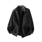 Men's Vintage Plaid-Trim Bomber Jacket – Relaxed Fit