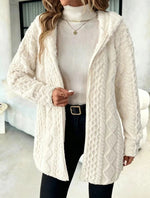 Fuzzy Sherpa Hooded Cardigan
